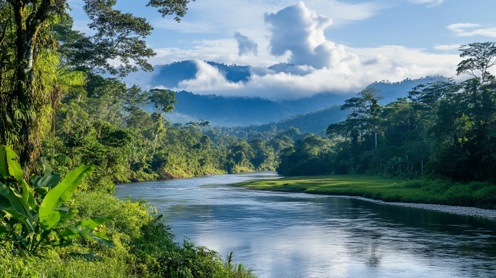 亚马逊河热带雨林景象