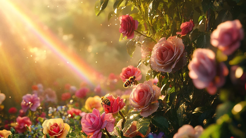 春日绚丽炫丽温柔玫瑰