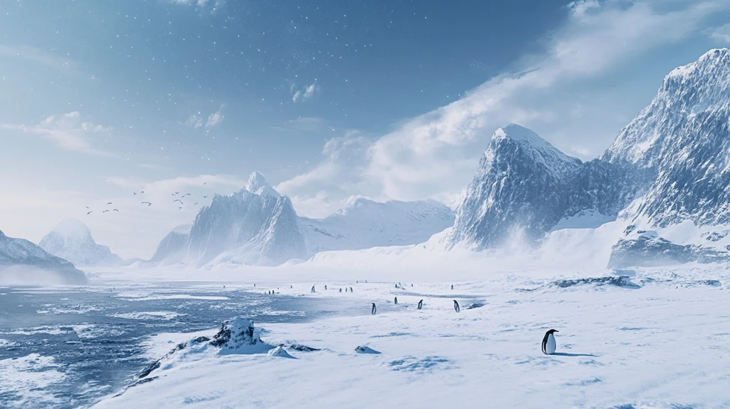 梦幻舞台背景南极冒险