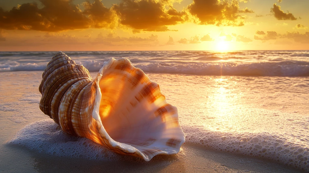阳光下的贝壳