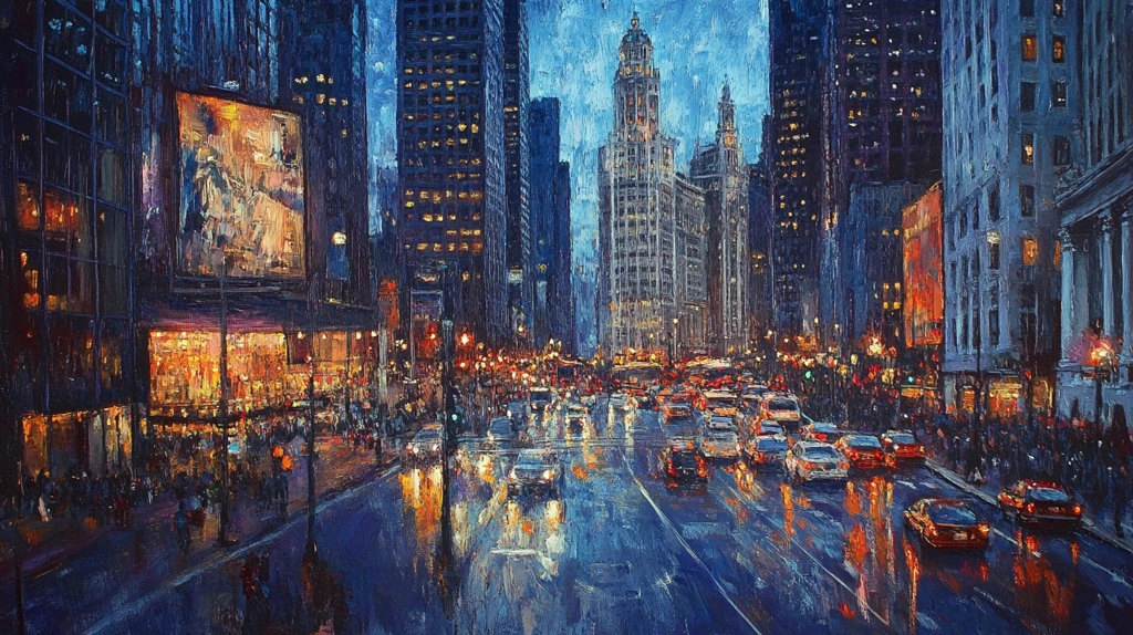 纽约唯美建筑装饰画