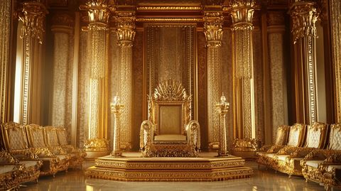 金碧辉煌宫殿宝座