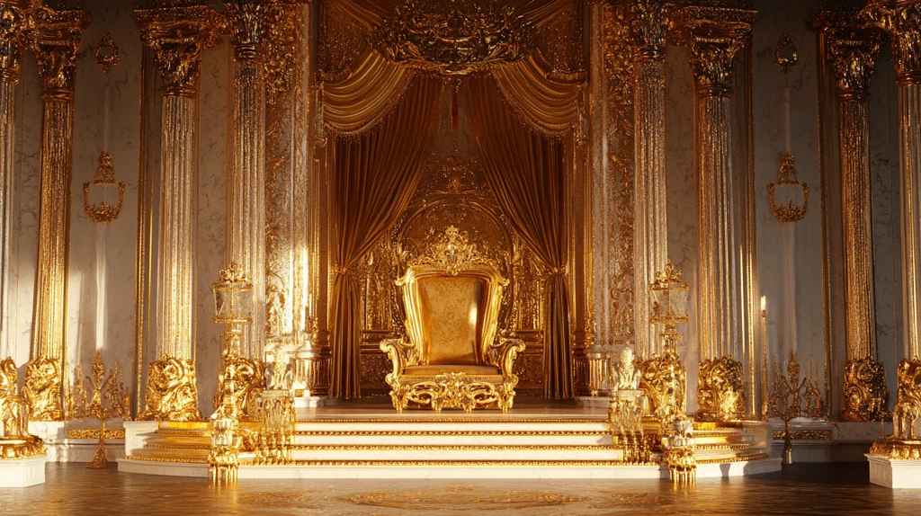 金碧辉煌宫殿宝座