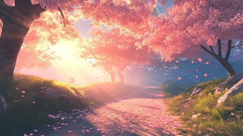 古风场景春暖花开