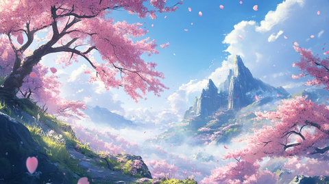 古风场景春暖花开