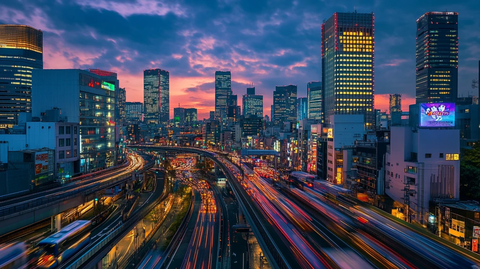 日本都市夜景