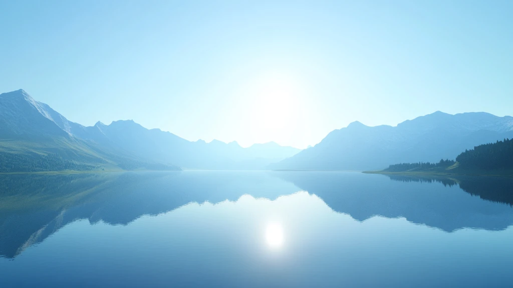 湖光山色映朝阳