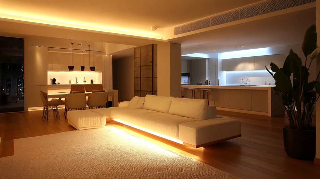 夜景客厅效果图