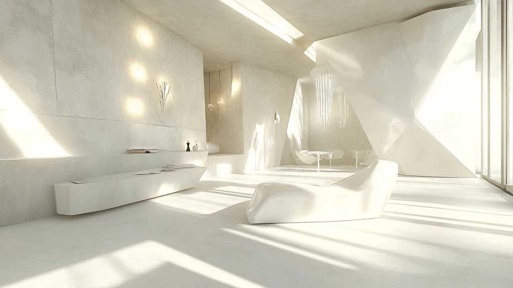 白色木质现代公寓