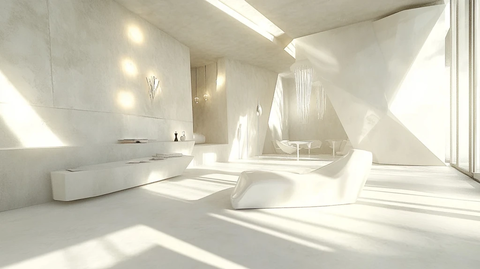 白色木质现代公寓