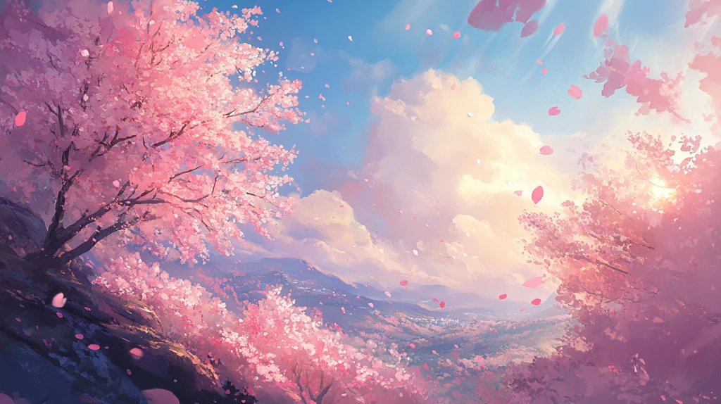 古风场景春暖花开