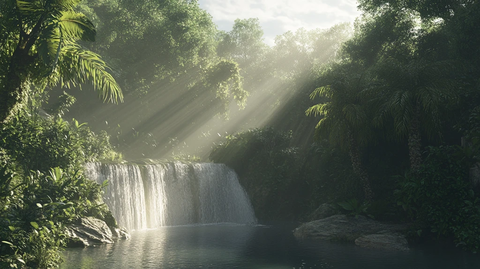 热带雨林风光仙境