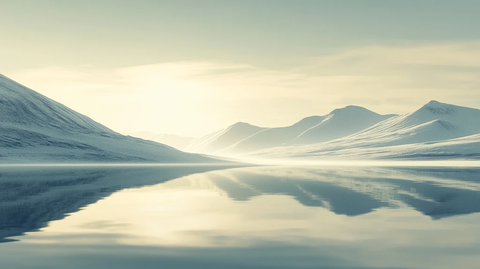 蓝色梦幻山水风情