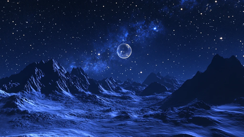 蓝月夜梦幻唯美奇幻