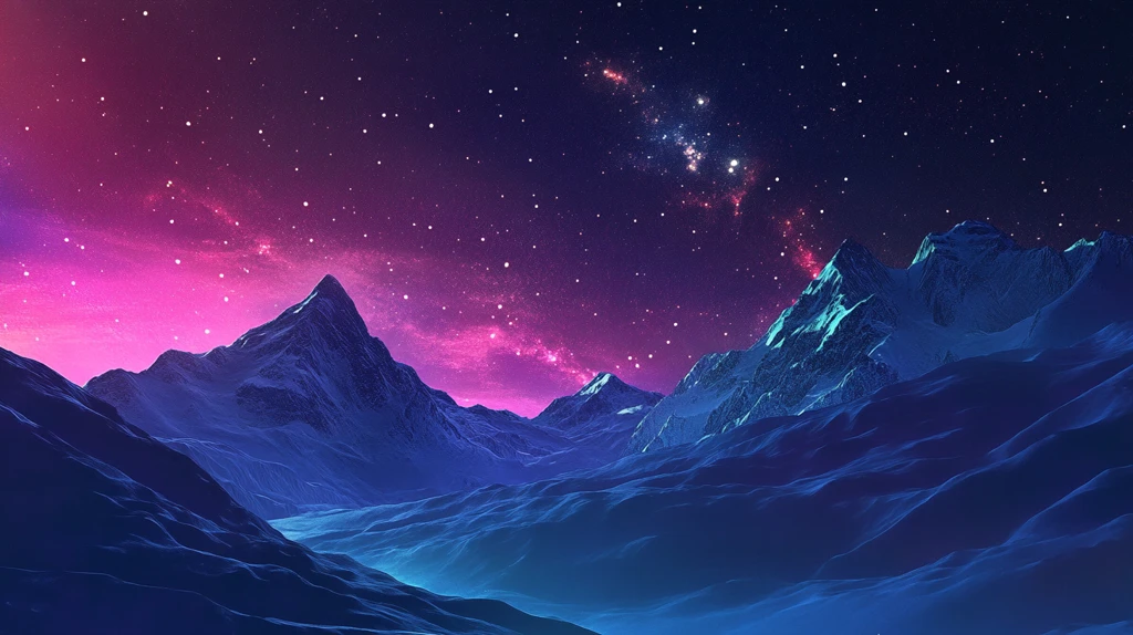 简约渐变山峰背景