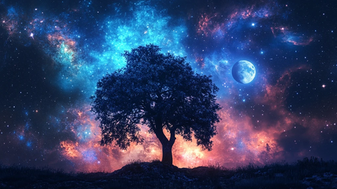 神秘梦幻的大树