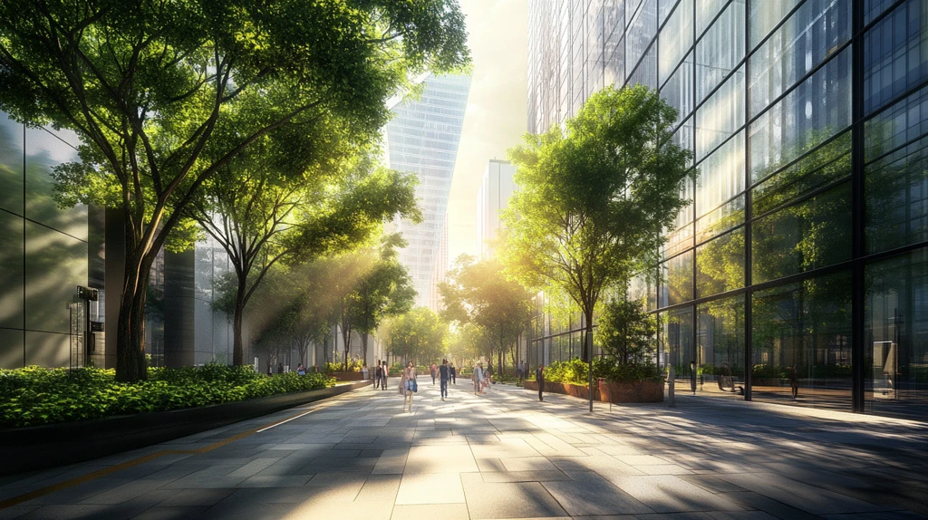 道路透视效果图