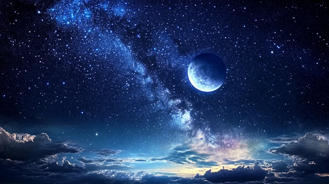 蓝月夜梦幻唯美奇幻