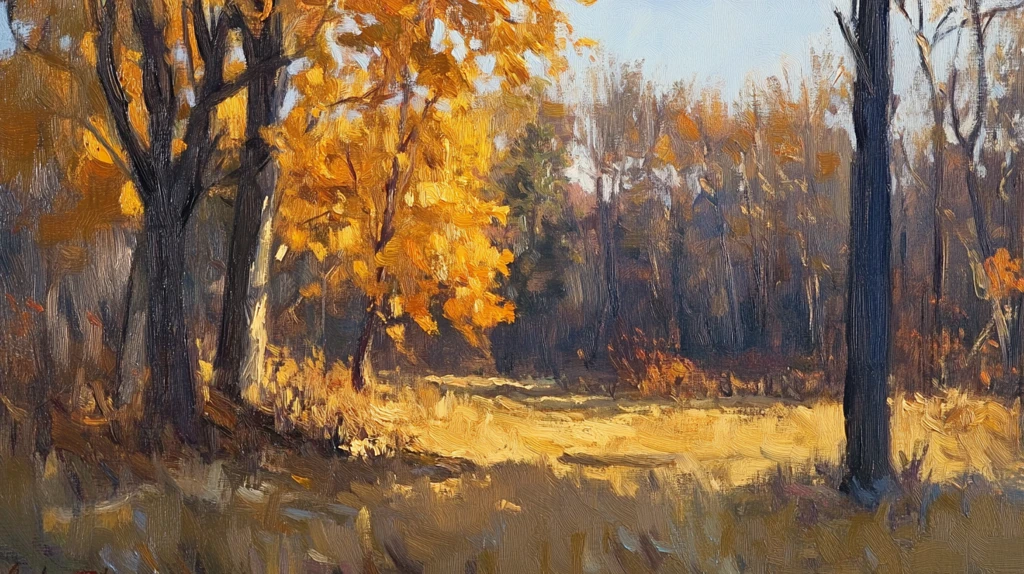 油画秋色