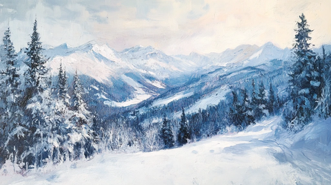 冬季油画