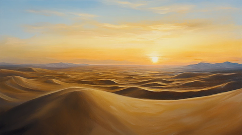 阿拉善插画宣传背景