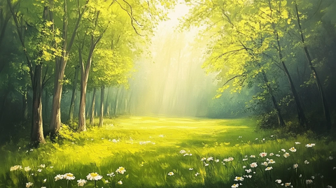 阳光森林壁纸