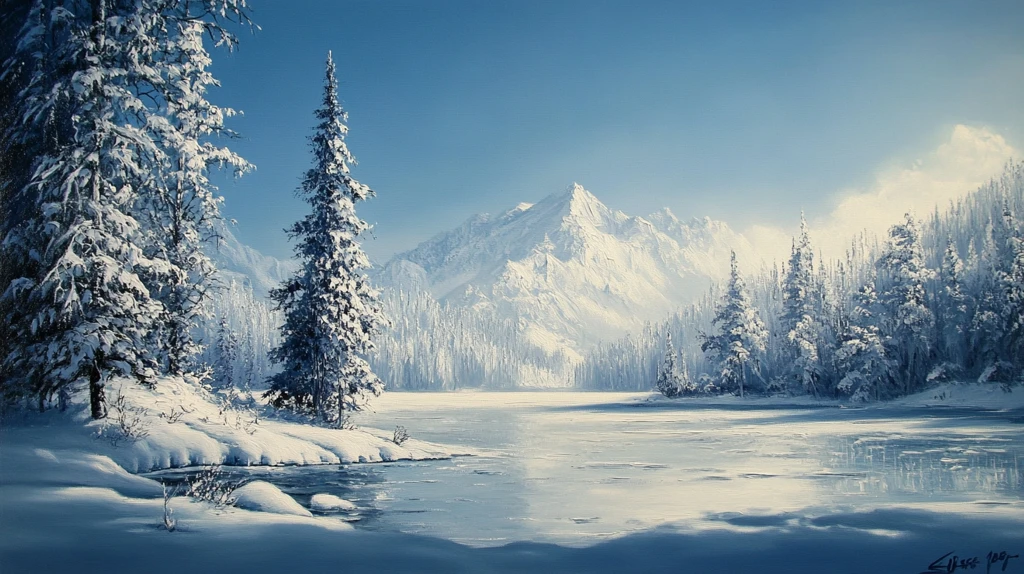 高清大画幅冬天雪景