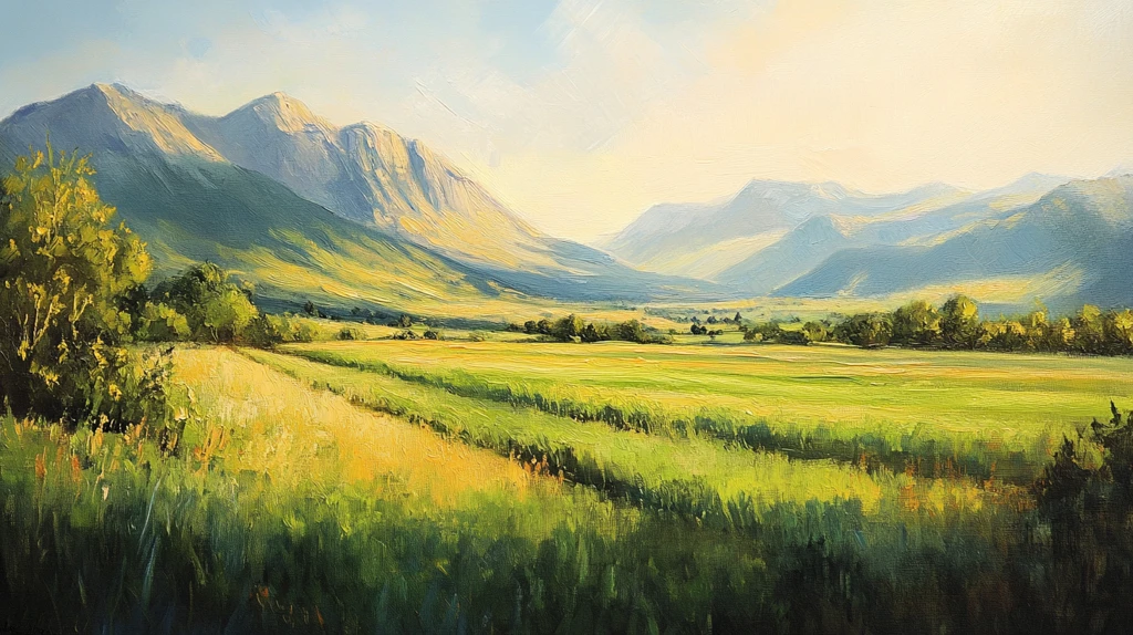 高清宽幅田园山水