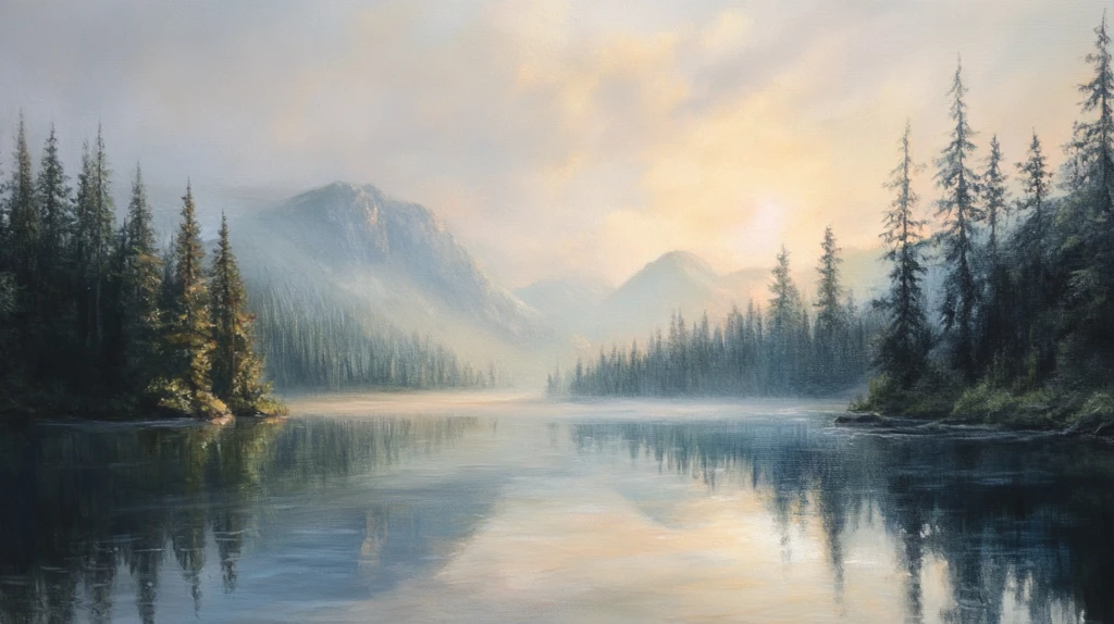 大幅高清山水日出