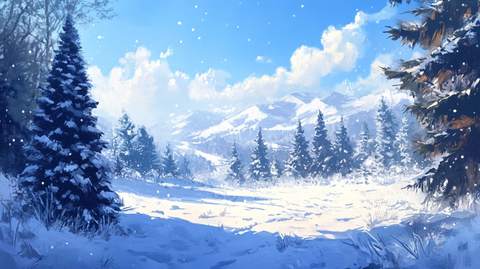 雪景插画