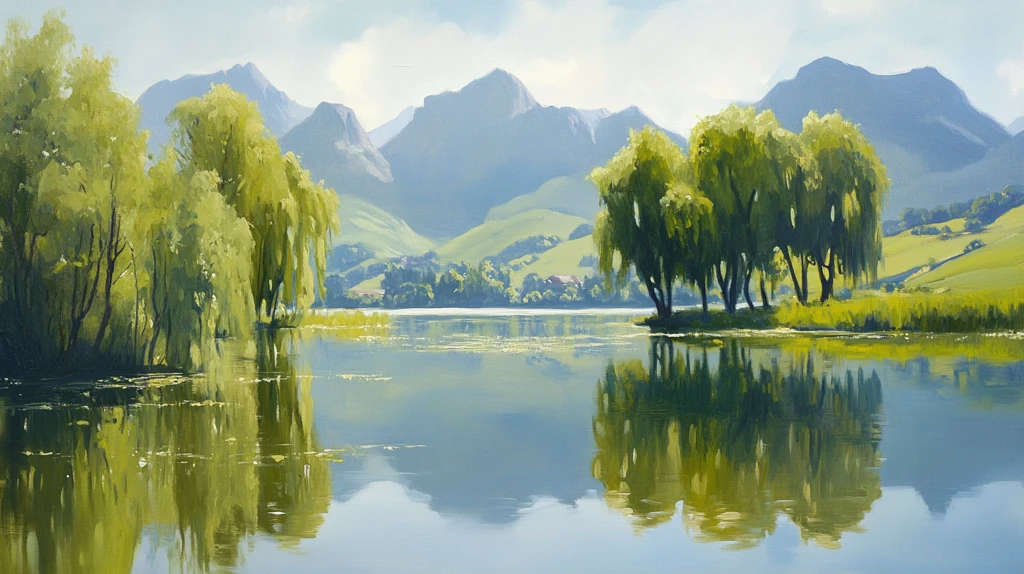 高清宽幅田园山水