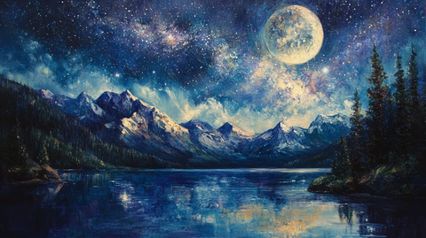 星月河幻想插画