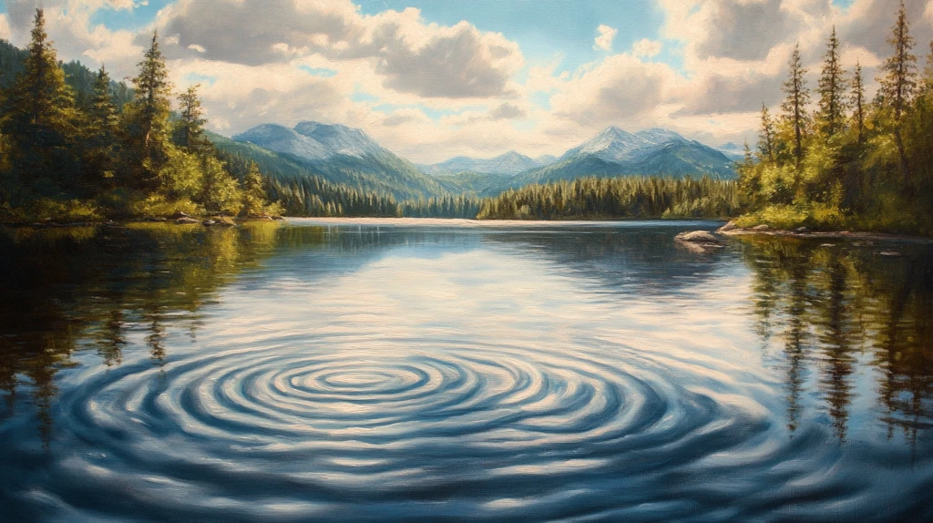 禅意禅境河流湖泊山峰