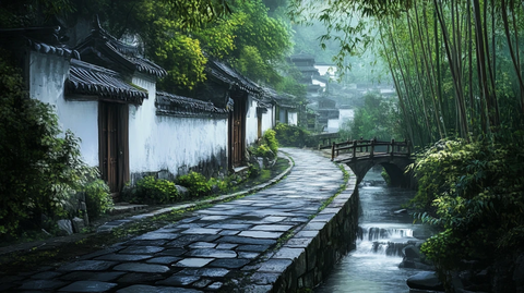 江南小巷场景