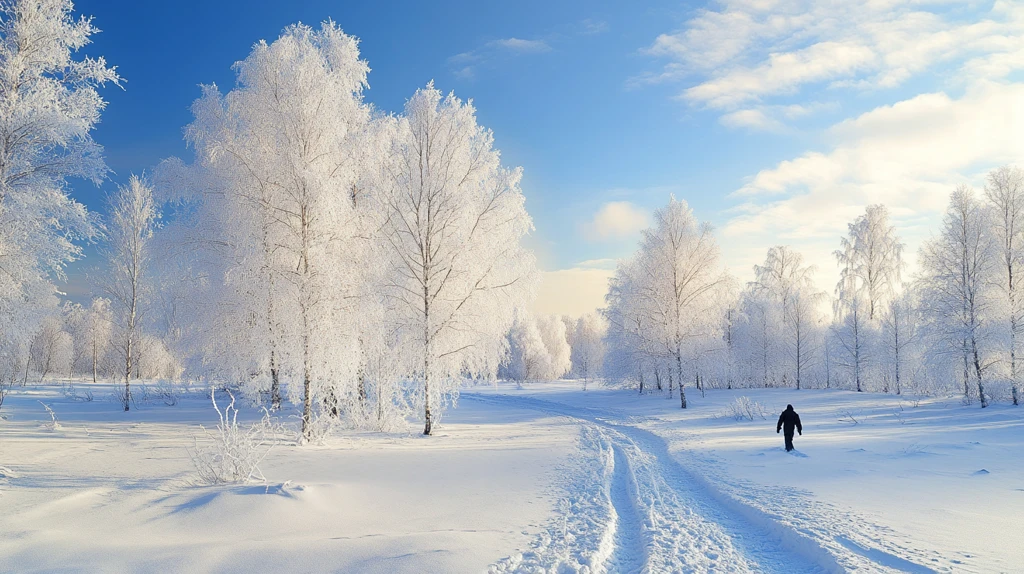 童话世界雾凇雪地