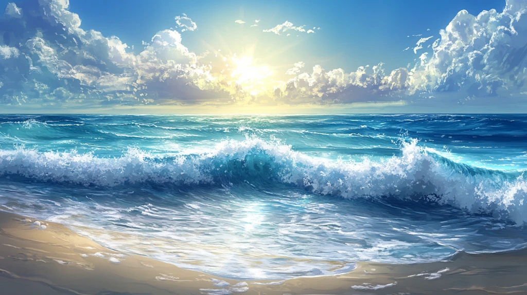 超高清大海装饰画