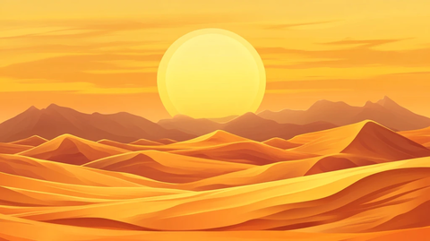 阿拉善插画科技旅游