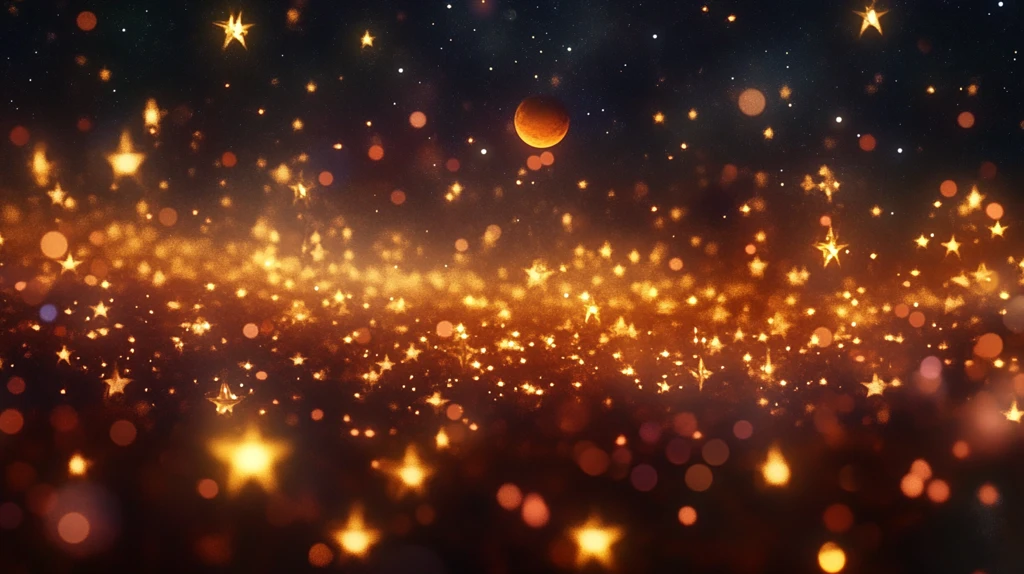 虚化光点光晕星光背景