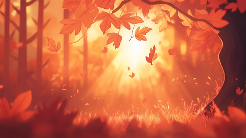 唯美秋色插图