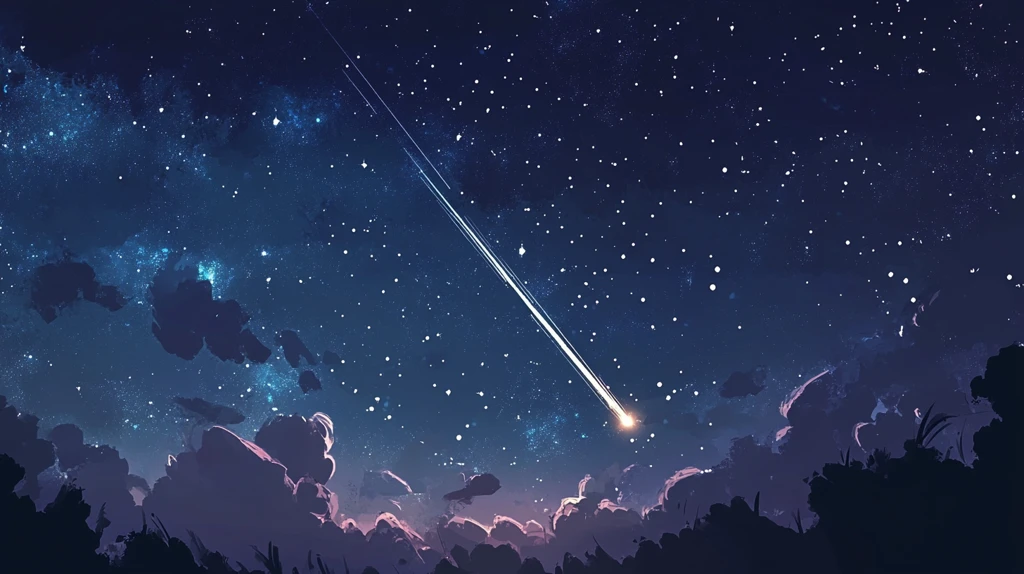 流星插画
