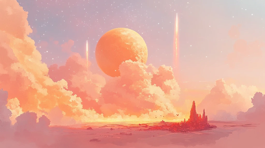 外星球幻想场景插画