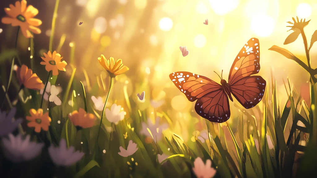 阳光下的蝴蝶