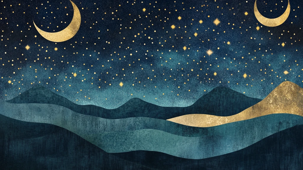 星月河幻想插画