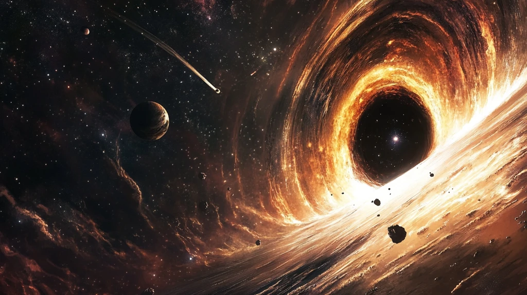 宇宙黑洞背景海报