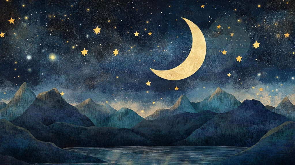 星月河幻想插画