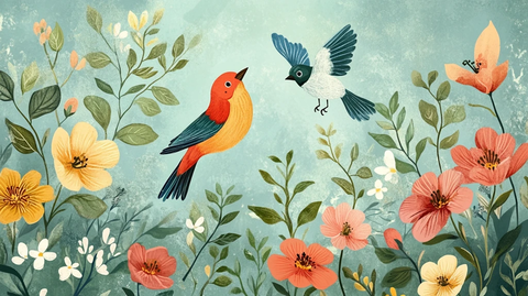花鸟背景图