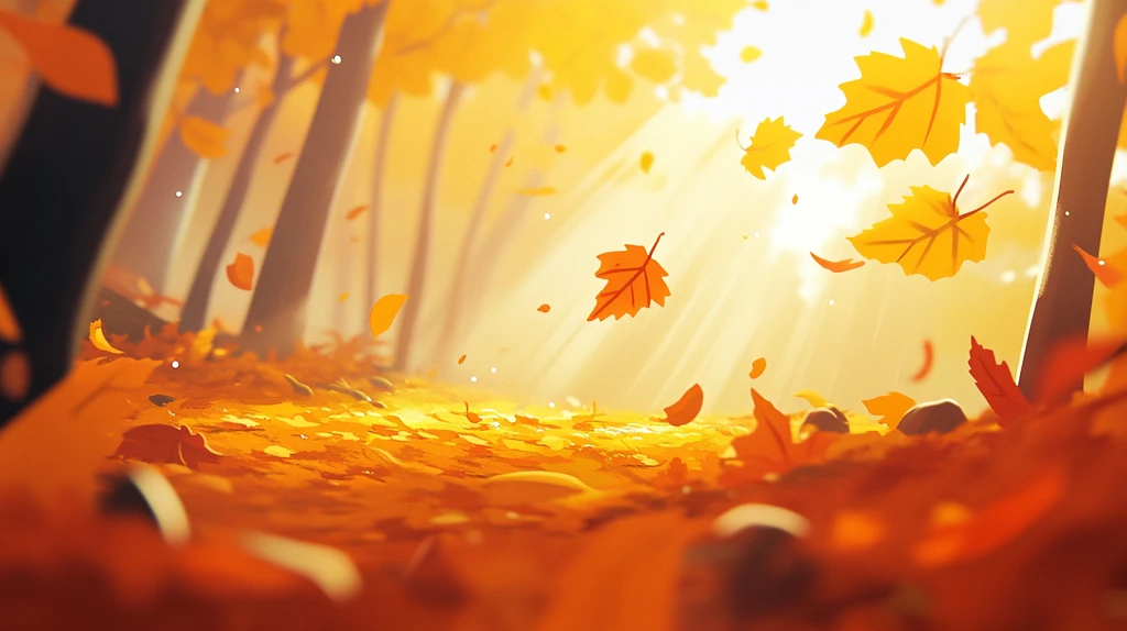 秋天插画秋高气爽