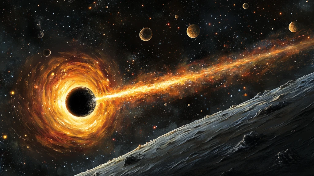 宇宙黑洞背景海报