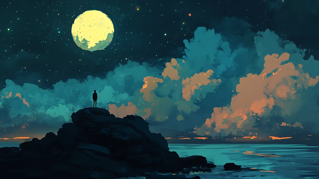 星月河幻想插画