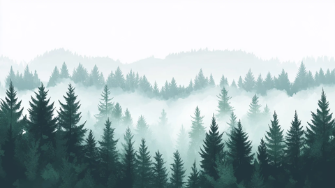 针叶林背景